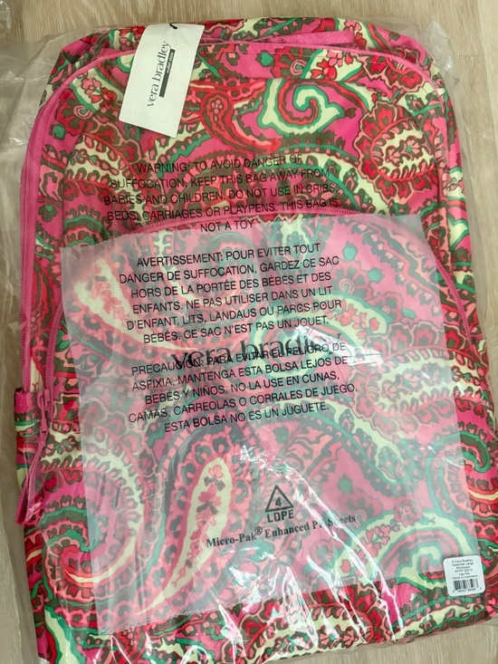 new Vera Bradley *Capri Pink* Essential Large Backpack main image 6